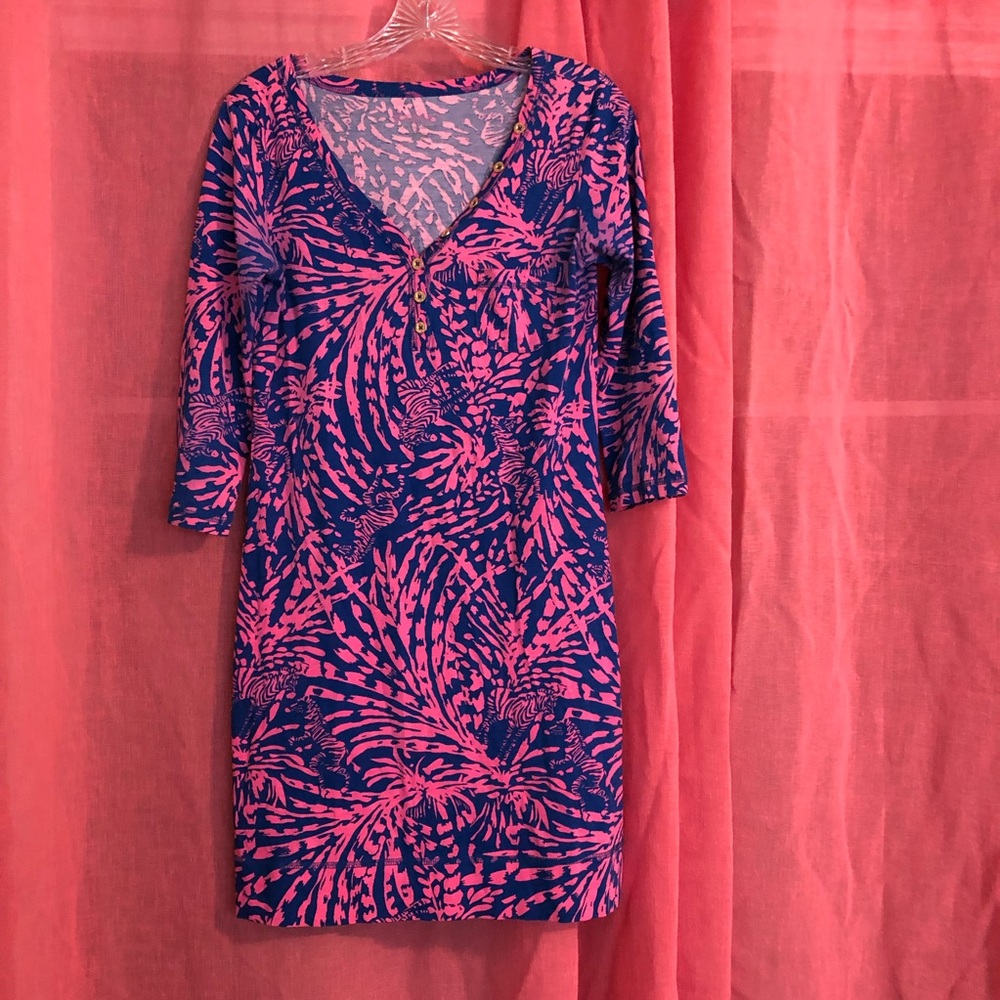 Rollin in the Grass Lilly Pulitzer T-Shirt Dress